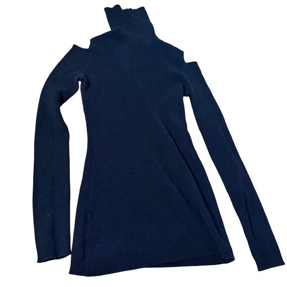 Athleta Dresses & Skirts - Athleta turtleneck dress w shoulders cutout sz XS dressy warm cute flattering